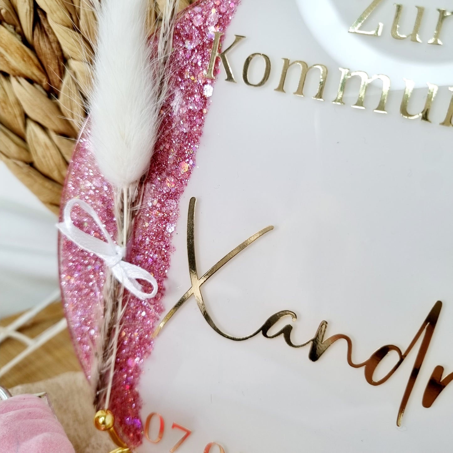 Geschenk zur Taufe | Kommunion | Konfirmation | Tischaufsteller | Empfangsschild