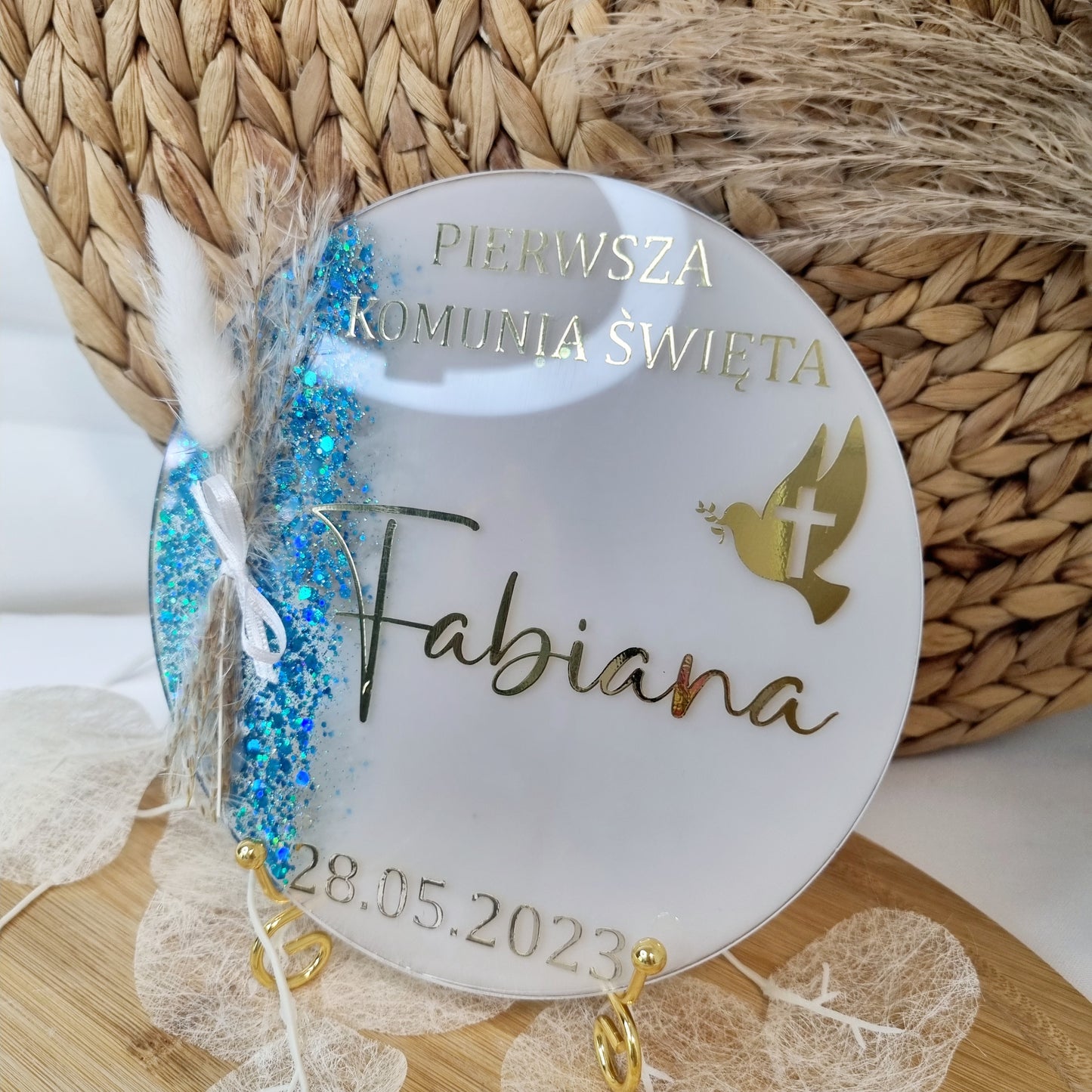 Geschenk zur Taufe | Kommunion | Konfirmation | Tischaufsteller | Empfangsschild