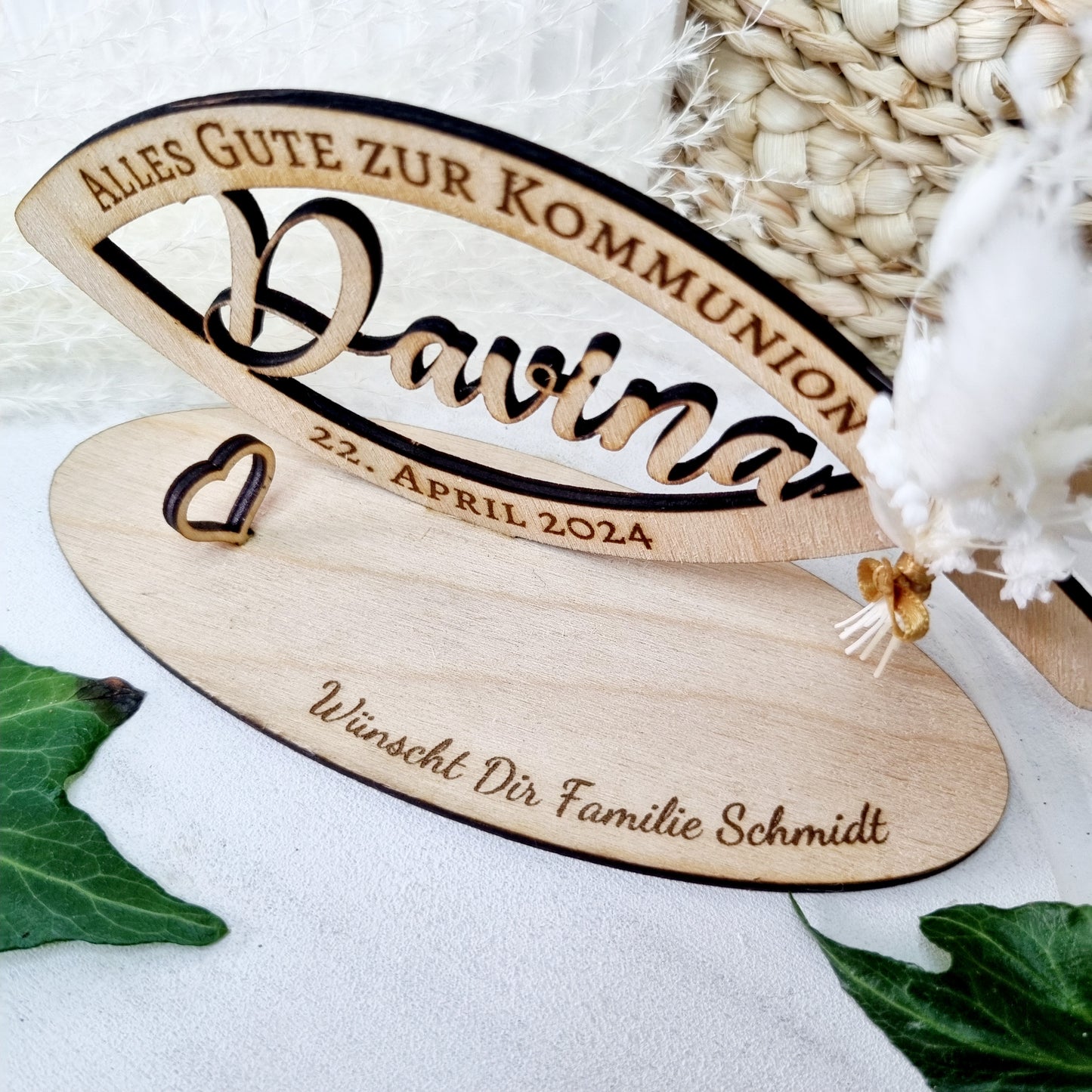 Geldgeschenk zur Kommunion/Taufe/Konfirmation | Fisch | Personalisiert
