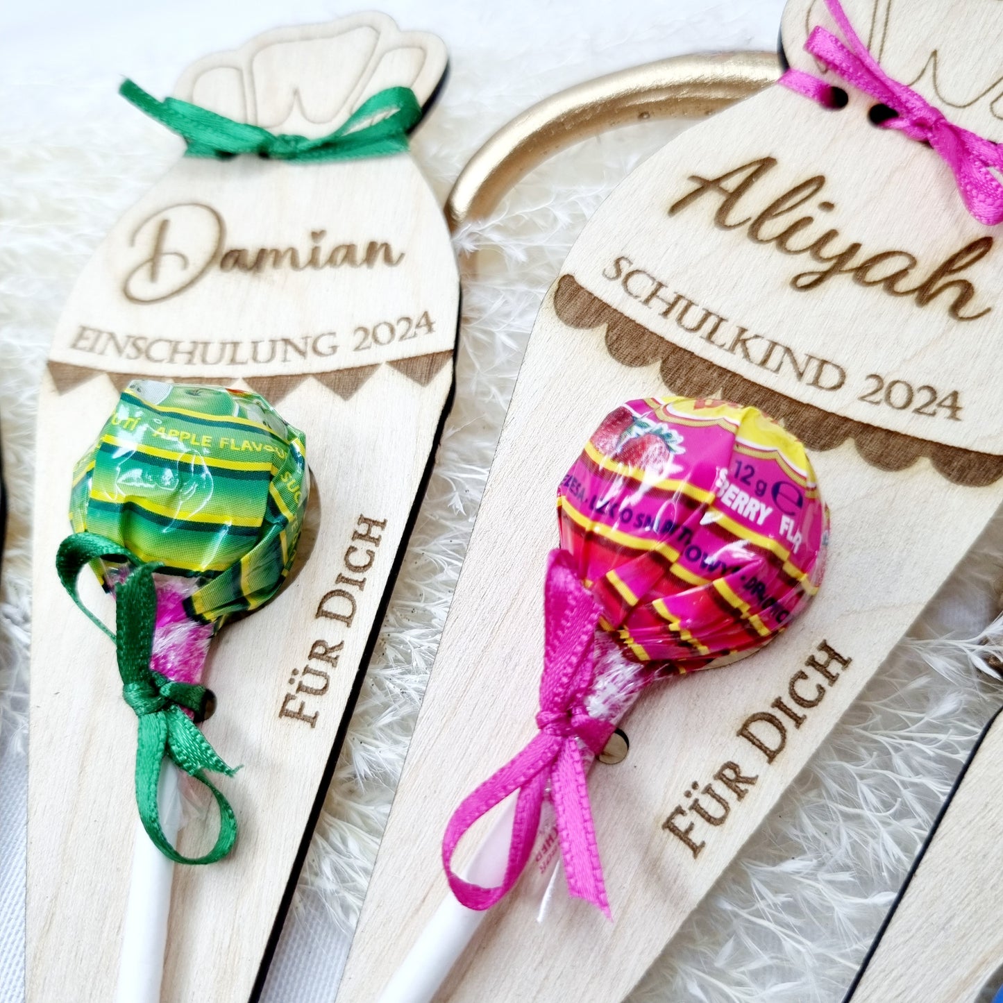 Einschulung | Schultüte | Lolli Halter | Schultüte aus Holz | Gastgeschenk