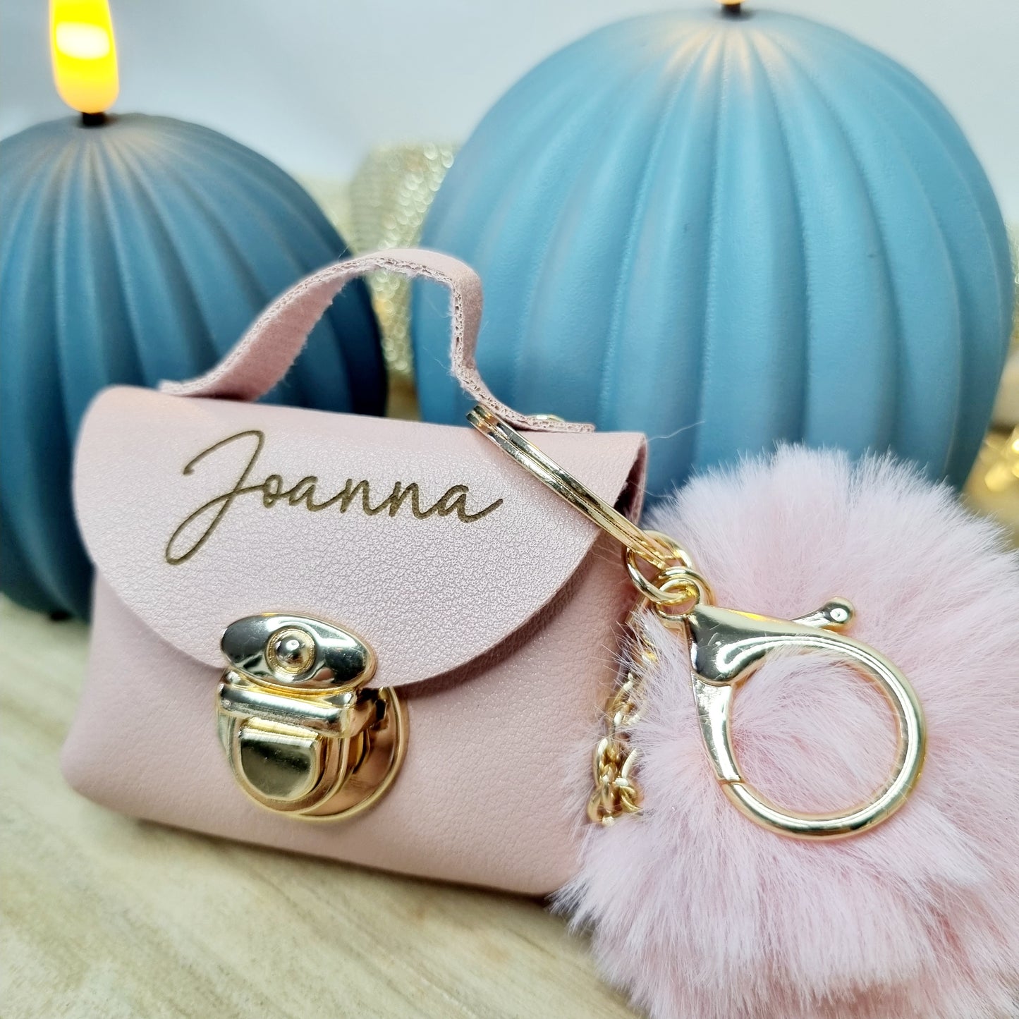 Mini-Tasche Schlüsselanhänger aus PU-Leder
