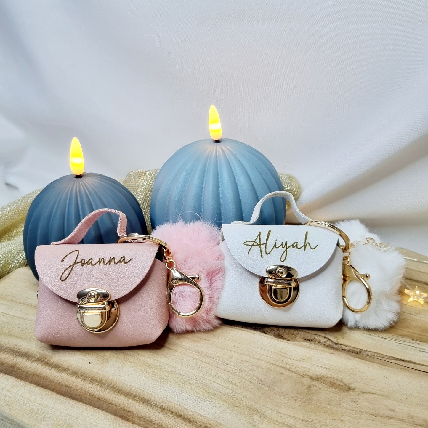 Mini-Tasche Schlüsselanhänger aus PU-Leder