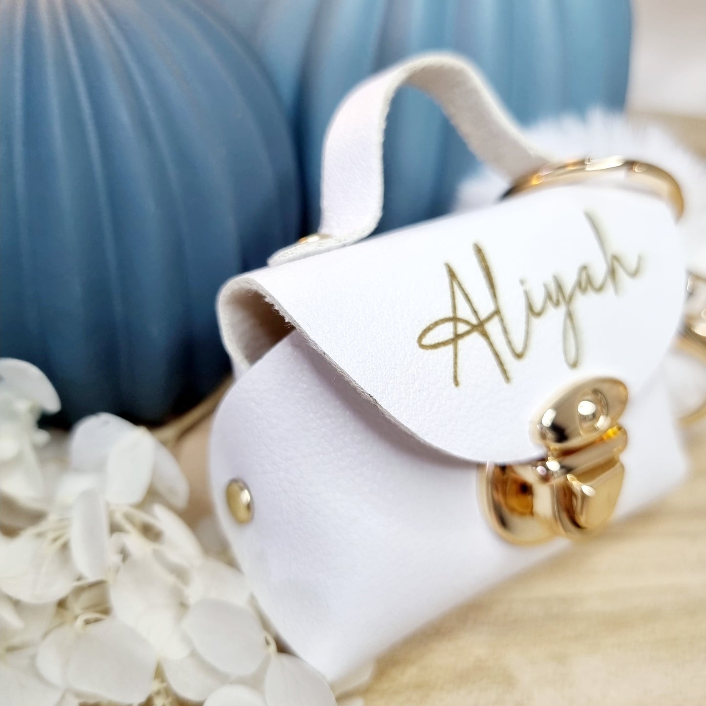 Mini-Tasche Schlüsselanhänger aus PU-Leder