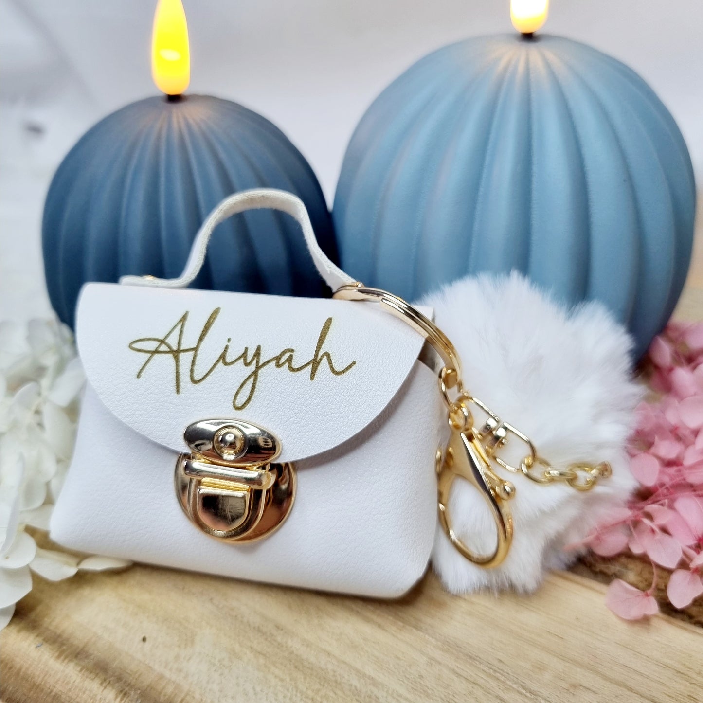 Mini-Tasche Schlüsselanhänger aus PU-Leder