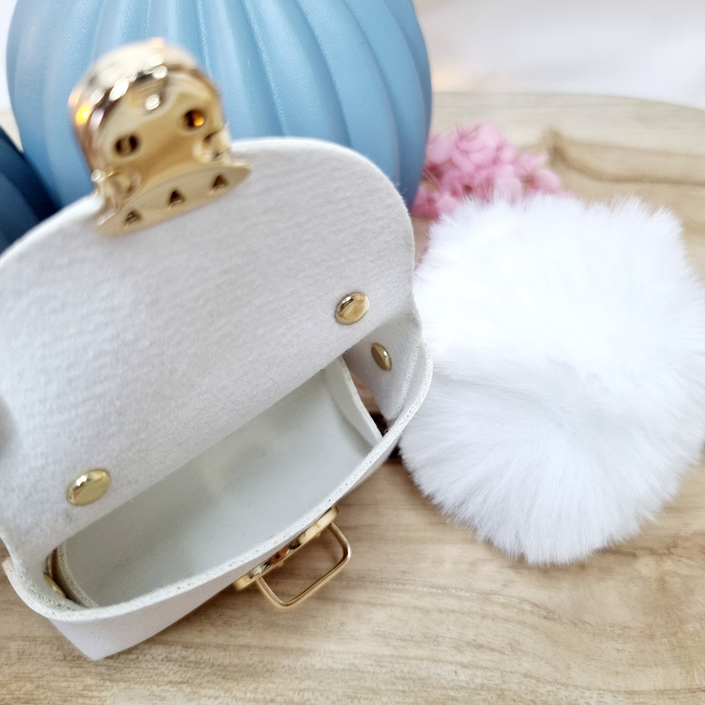 Mini-Tasche Schlüsselanhänger aus PU-Leder