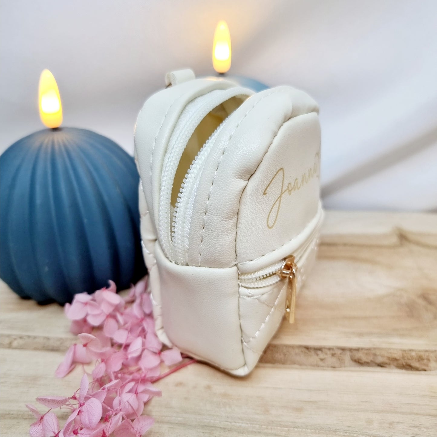 Mini-Rucksack Schlüsselanhänger aus PU-Leder