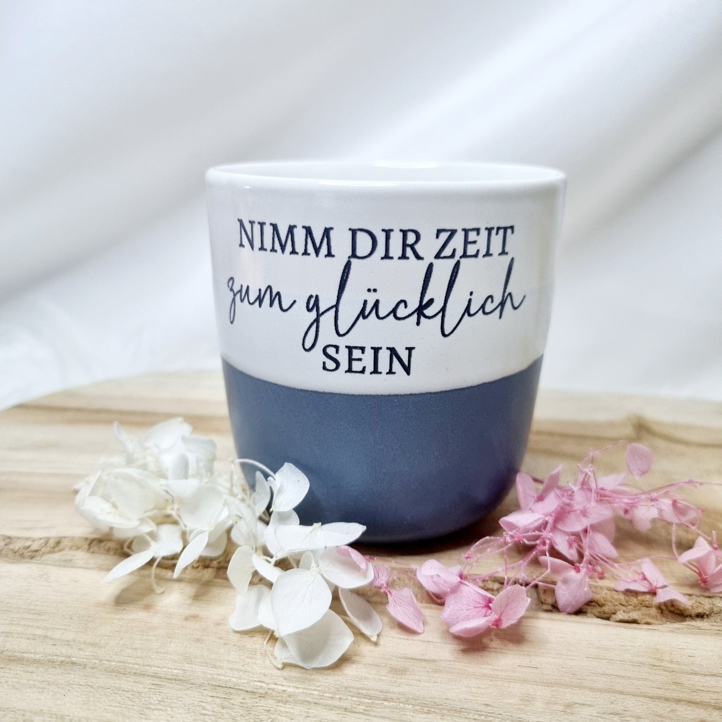 Becher | Tasse mit Spruch | Kaffeetasse | Steinguttasse | Personalisiert