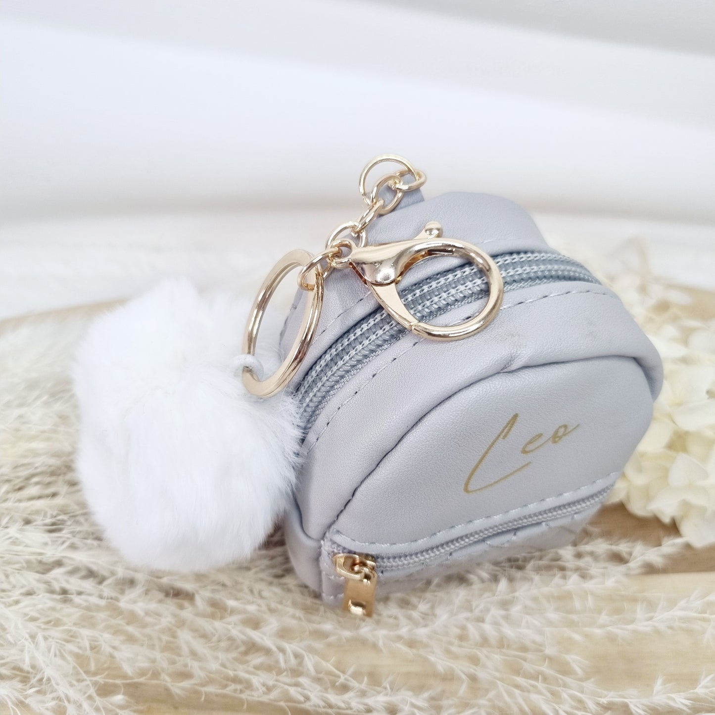 Mini-Rucksack Schlüsselanhänger aus PU-Leder