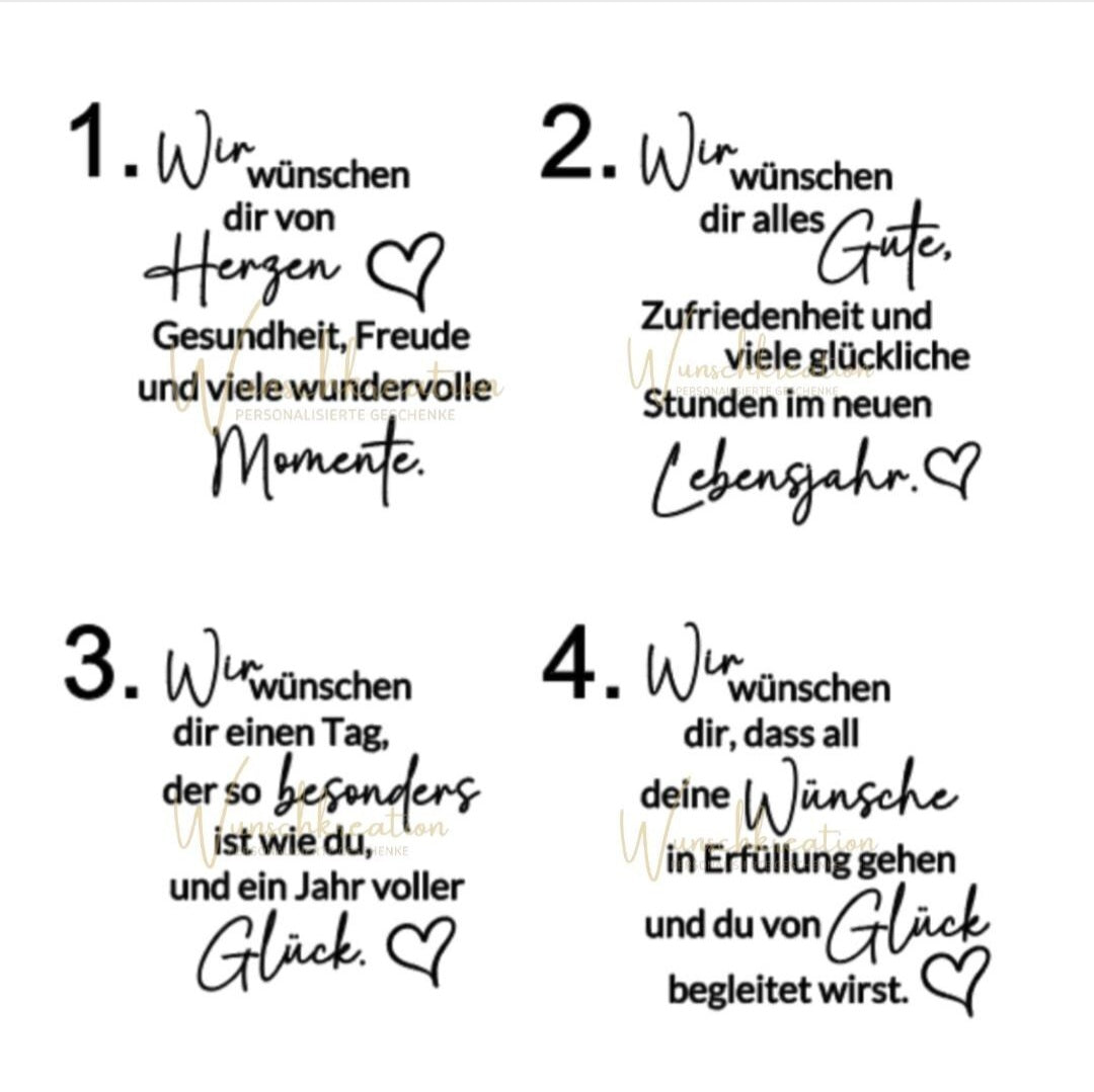 Geschenk zum Geburtstag | Personalisierte Holzdekoration mit Gravur