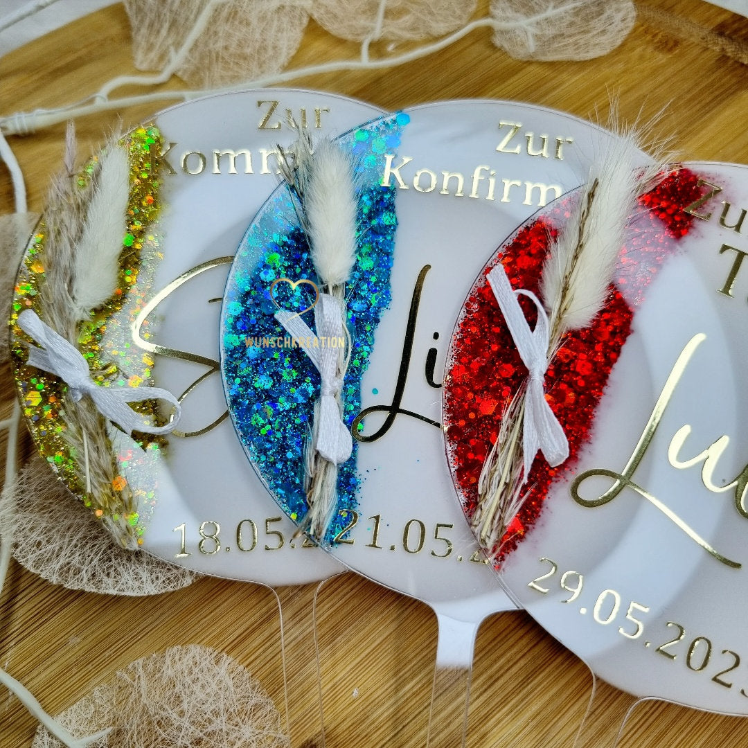 Cake Topper zur Taufe | Taube