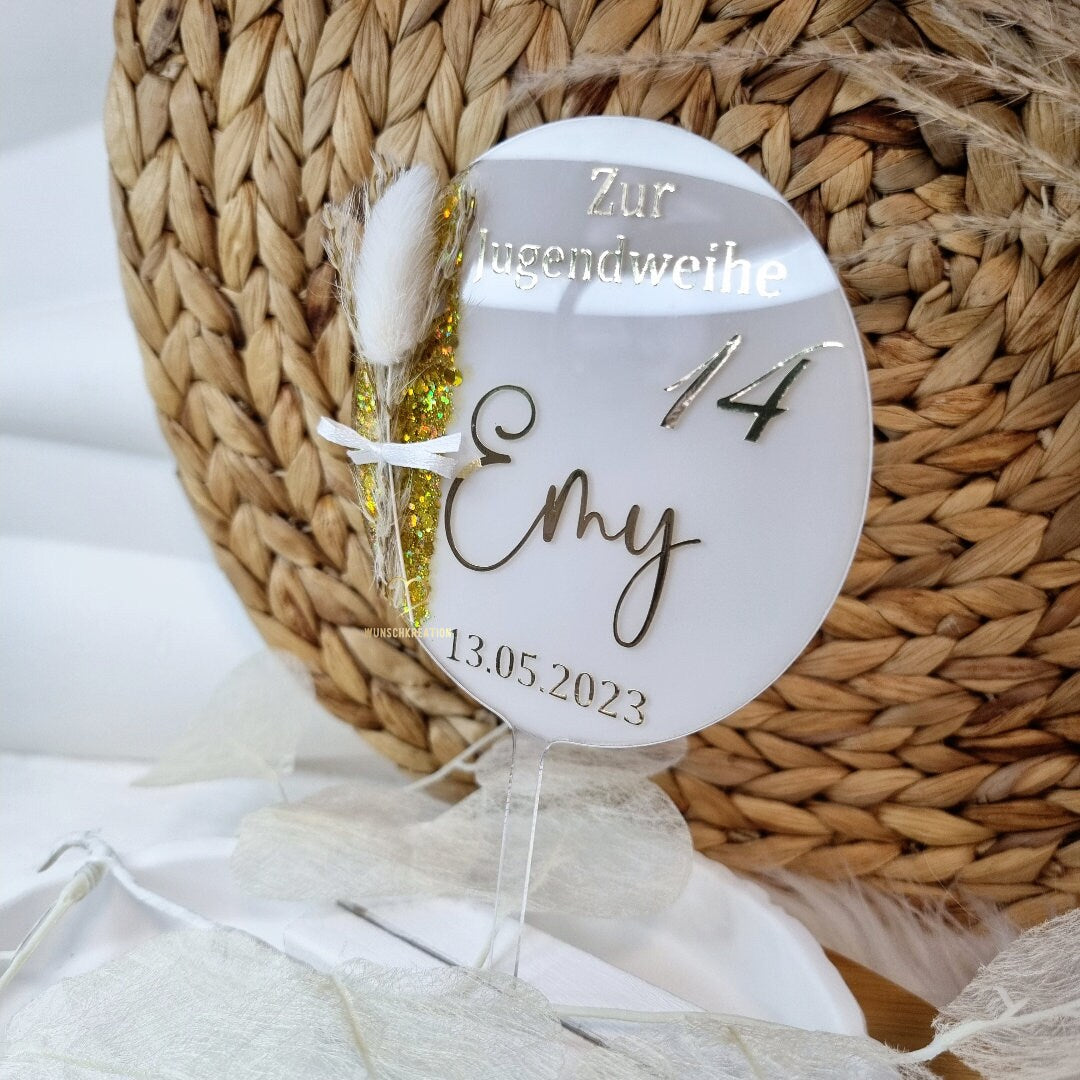 Cake Topper zur Jugendweihe