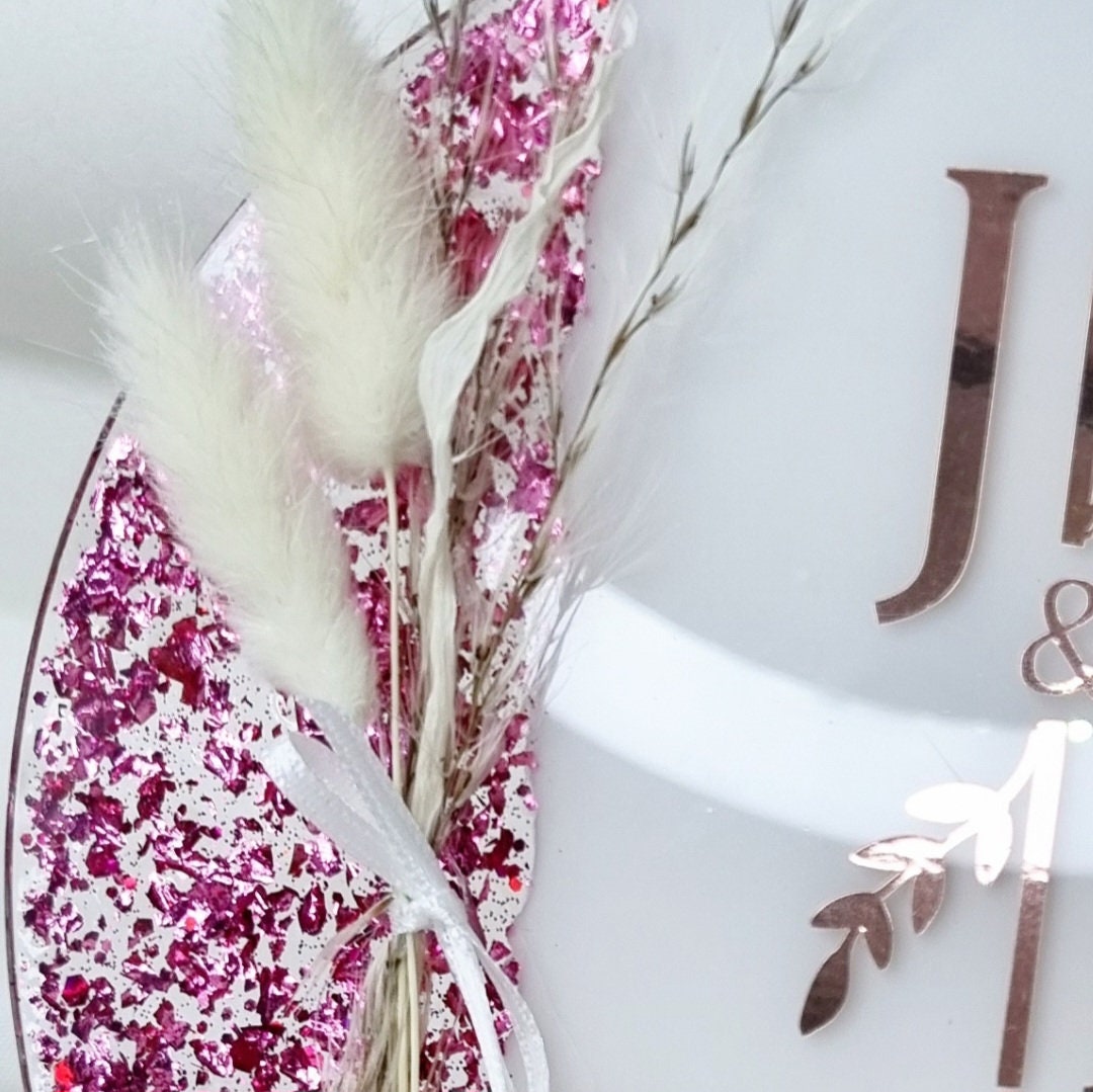 Acryl Aufsteller zur Hochzeit | Initialen