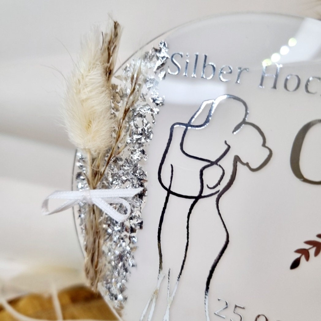 Acryl Aufsteller zur Hochzeit | Initialen