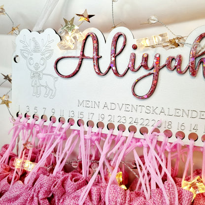 Personalisierter Adventskalender aus Holz – Magische Vorfreude für Kinder & Familien