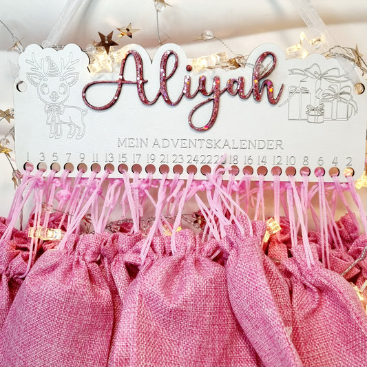 Personalisierter Adventskalender aus Holz – Magische Vorfreude für Kinder & Familien