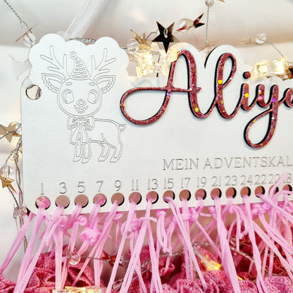 Personalisierter Adventskalender aus Holz – Magische Vorfreude für Kinder & Familien