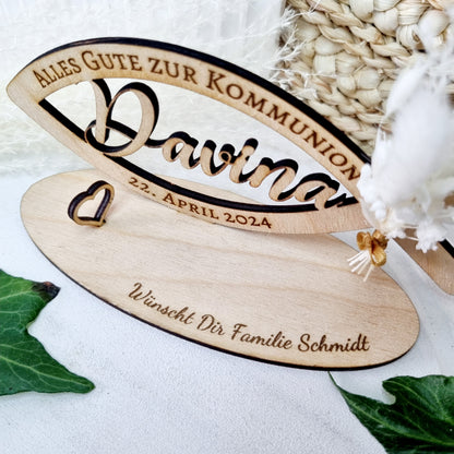 Geldgeschenk zur Kommunion/Taufe/Konfirmation | Fisch | Personalisiert