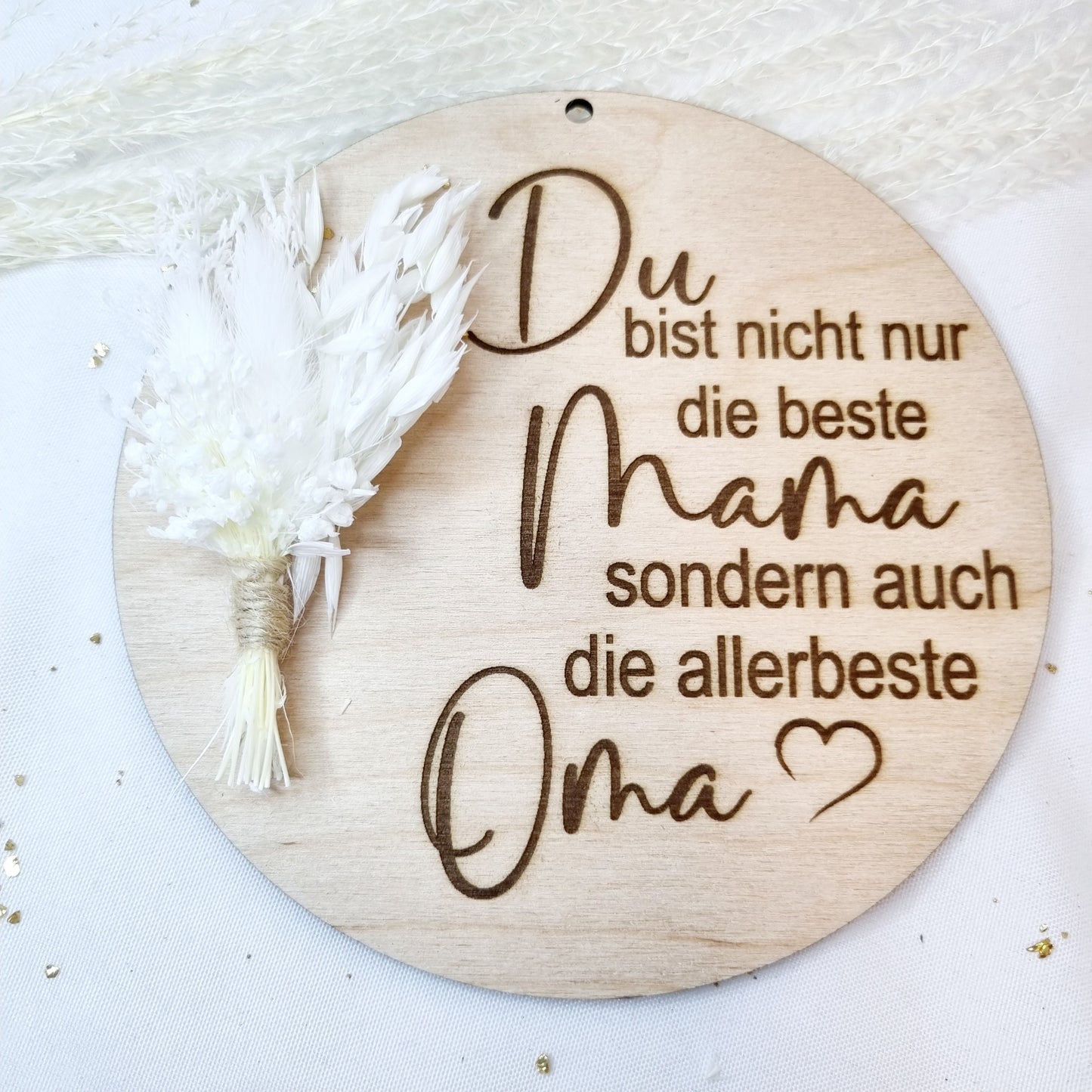 Muttertags Geschenk | Holzscheibe | Geschenk für die Oma/Mama