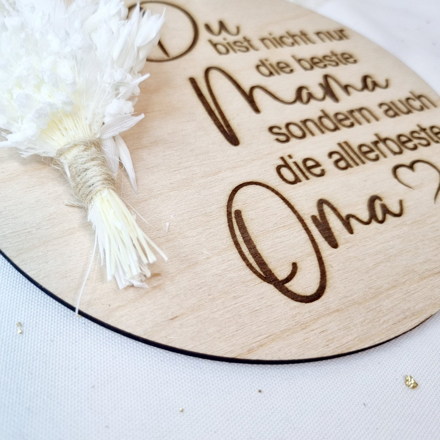 Muttertags Geschenk | Holzscheibe | Geschenk für die Oma/Mama