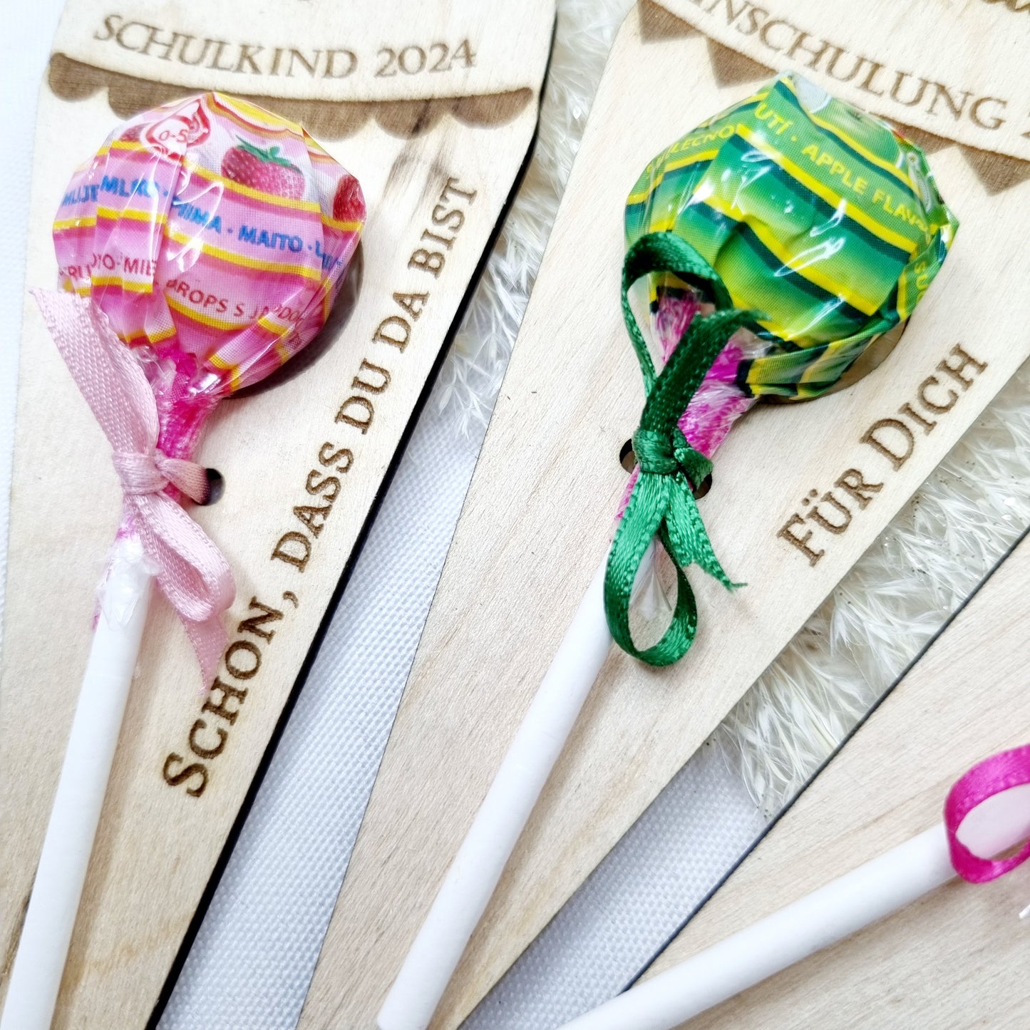 Einschulung | Schultüte | Lolli Halter | Schultüte aus Holz | Gastgeschenk
