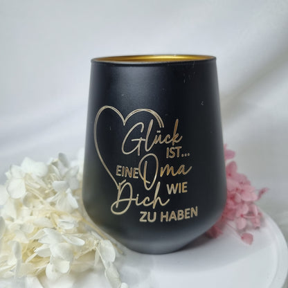 Windlicht "Glück ist eine ... wie Dich zu haben