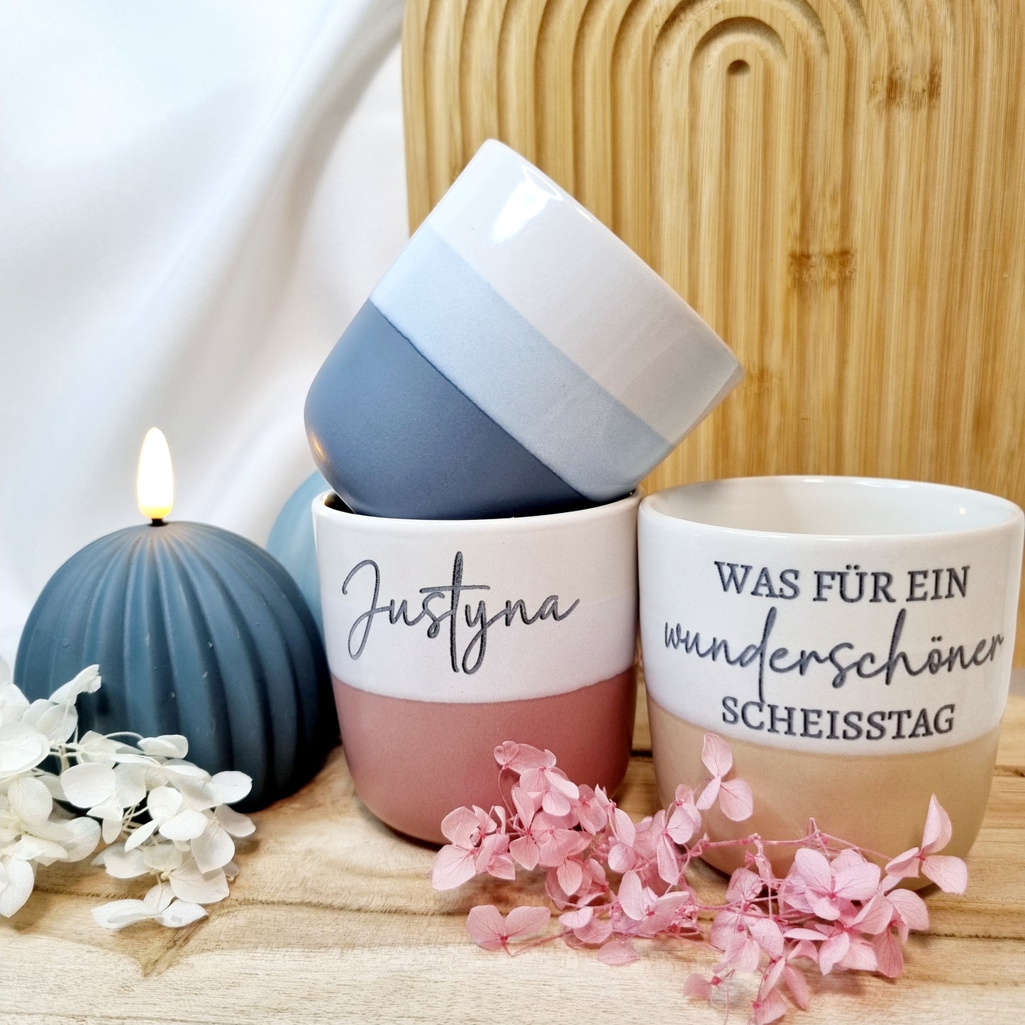 Becher | Tasse mit Spruch | Kaffeetasse | Steinguttasse  | Personalisiert