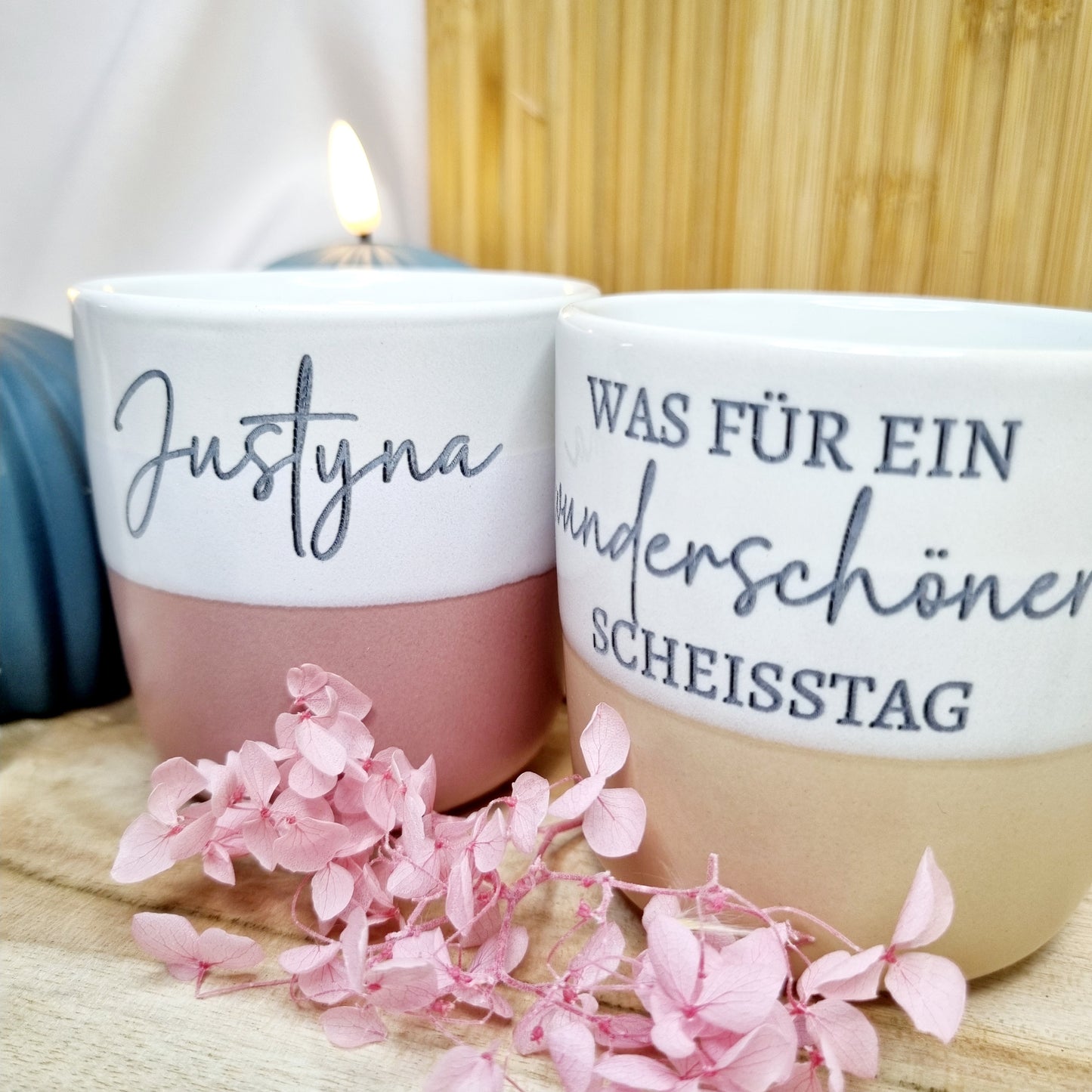 Becher | Tasse mit Spruch | Kaffeetasse | Steinguttasse  | Personalisiert