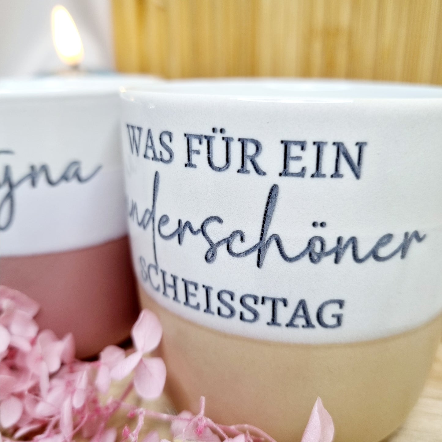 Becher | Tasse mit Spruch | Kaffeetasse | Steinguttasse  | Personalisiert