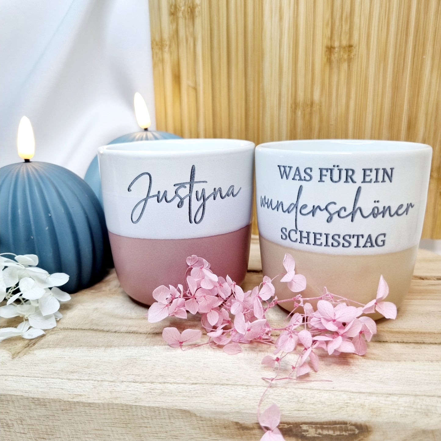 Becher | Tasse mit Spruch | Kaffeetasse | Steinguttasse  | Personalisiert