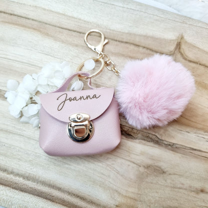 Mini-Tasche Schlüsselanhänger aus PU-Leder