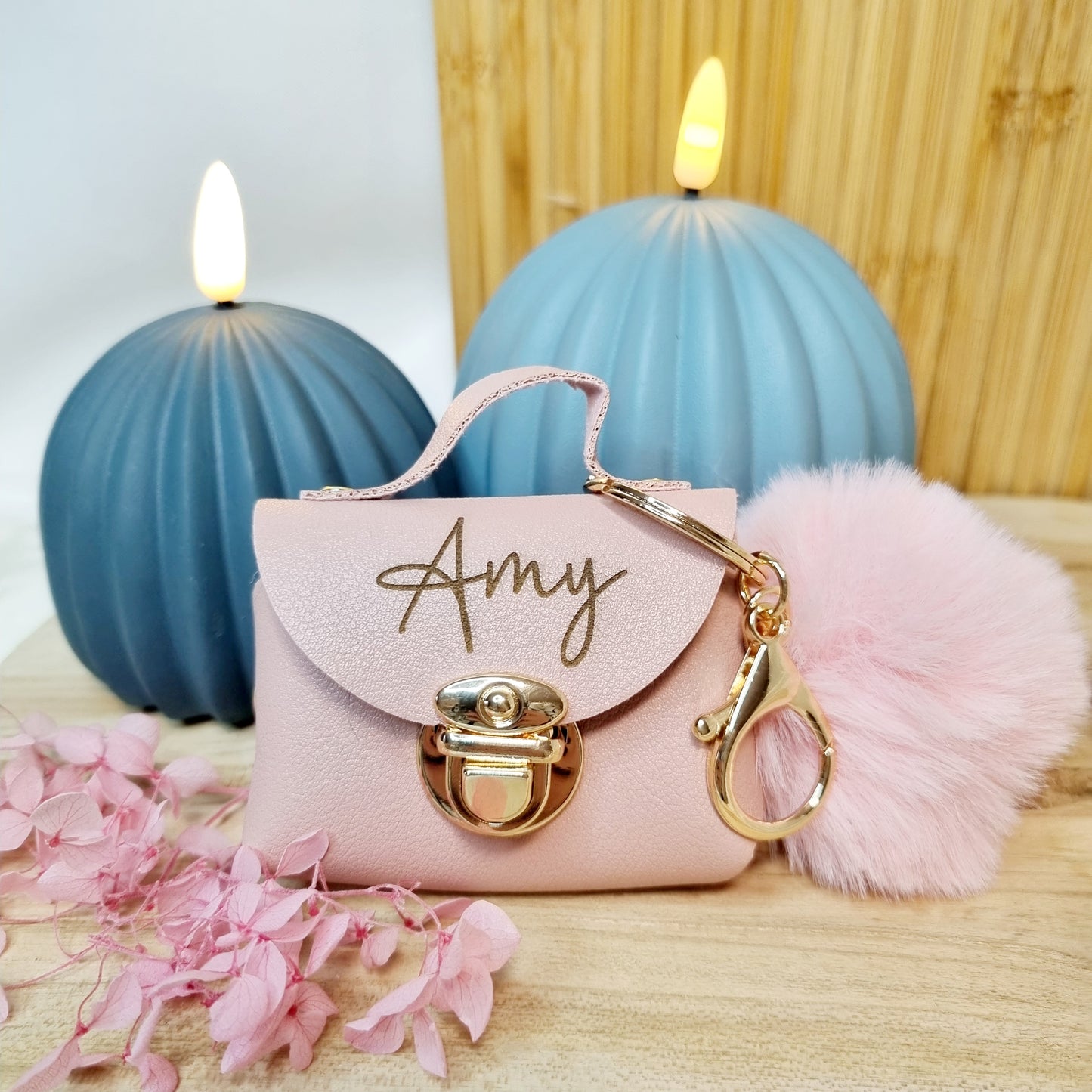 Mini-Tasche Schlüsselanhänger aus PU-Leder