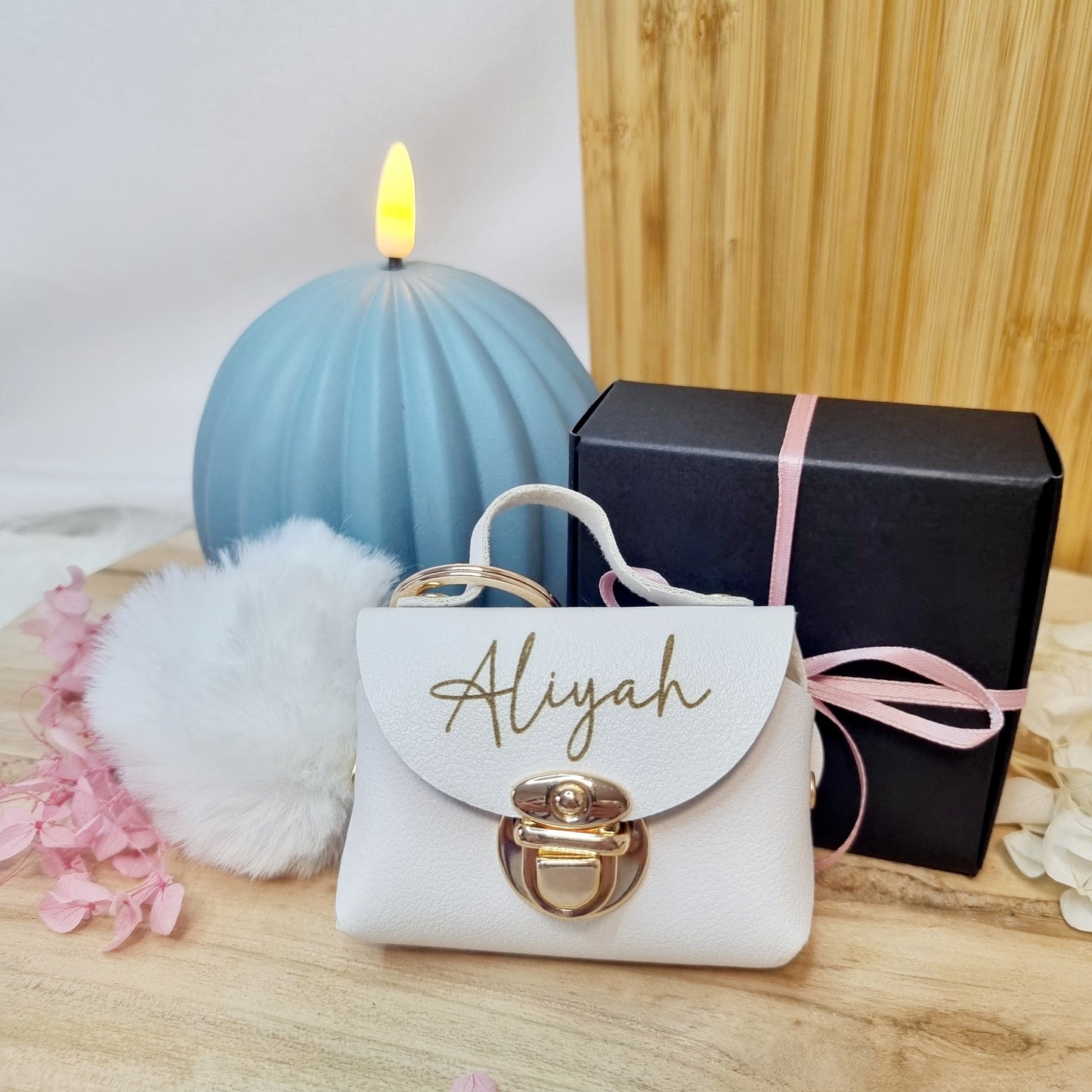 Mini-Tasche Schlüsselanhänger aus PU-Leder