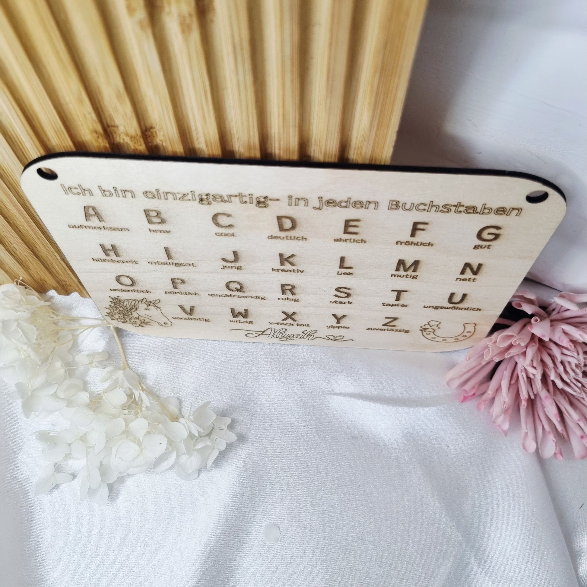 personalisierte ABC-Tafel 