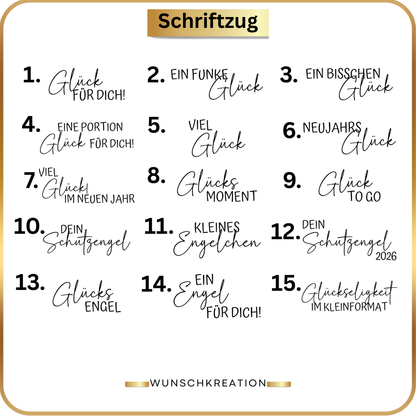 Handgezeichneter Frauen-Aufsteller aus MDF | Glücksbringer & Neujahrsdeko | 4 Motive und 15 Sprüche | Geschenkidee, Mitbringsel, Engel