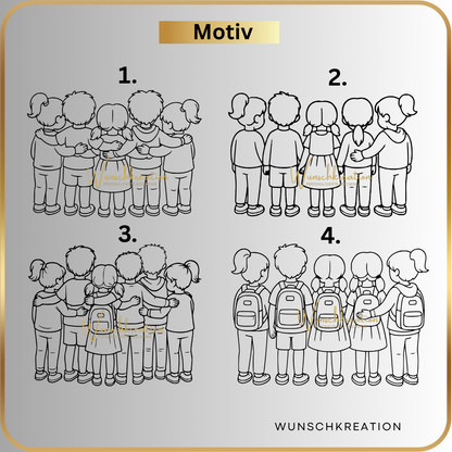 Personalisiertes Abschiedsgeschenk Holzschild – Für Krippe, Kindergarten oder Grundschule – Mit Namen & Herzen – Erzieherin – Lehrerin