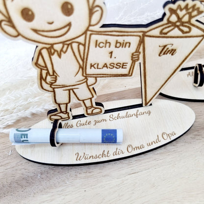 Geldgeschenk zur Einschulung – Personalisiert & Einzigartig | Schultüte | Schulkind | Mädchen & Junge