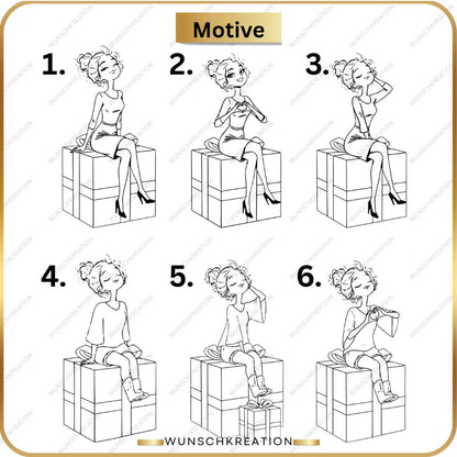 Personalisierter Adventskalender aus Holz – Handgefertigt mit Gravur & Glitzereffekt