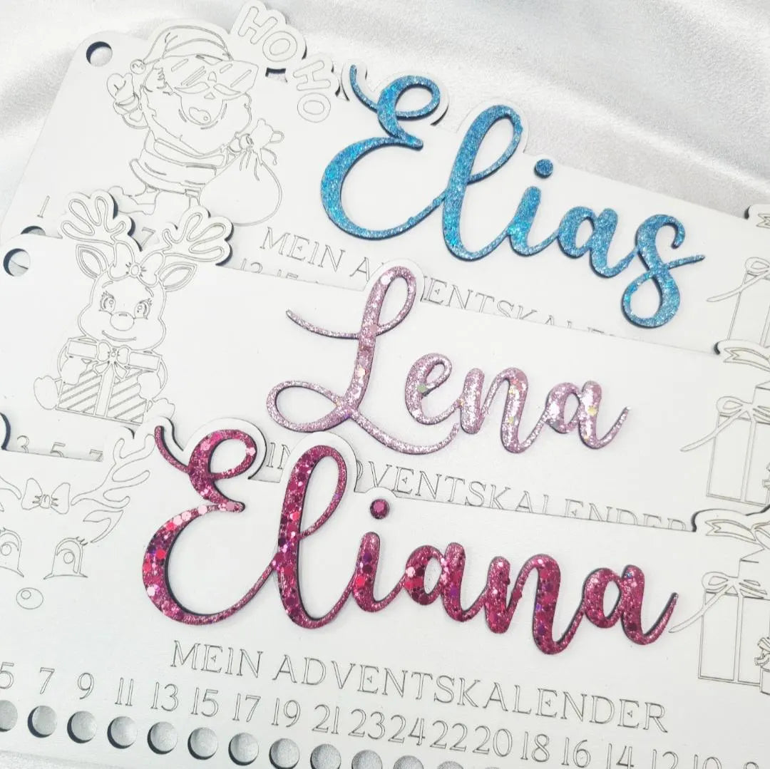 Personalisierter Adventskalender aus Holz – Magische Vorfreude für Kinder & Familien