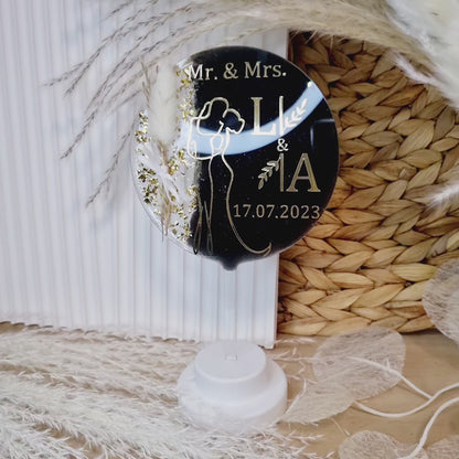 Cake Topper zur Hochzeit | Schwarz