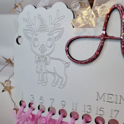 Personalisierter Adventskalender aus Holz – Magische Vorfreude für Kinder & Familien
