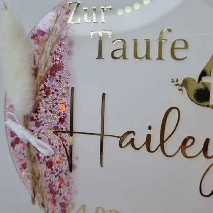 Cake Topper zur Taufe | Taube