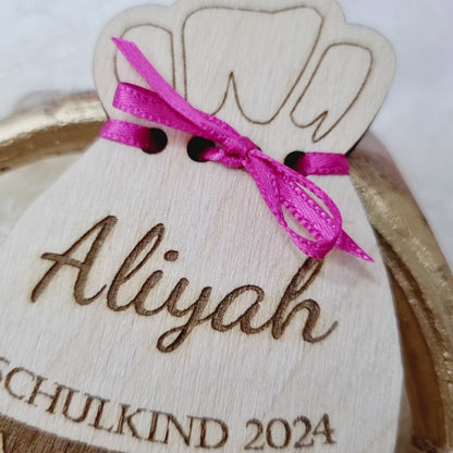 Einschulung | Schultüte | Lolli Halter | Schultüte aus Holz | Gastgeschenk