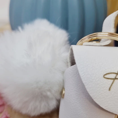 Mini-Tasche Schlüsselanhänger aus PU-Leder
