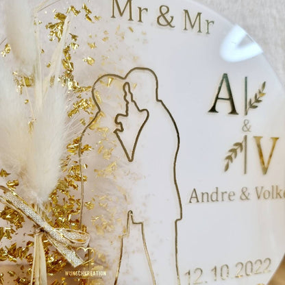 Acryl Aufsteller zur Hochzeit | Mr. & Mr. | Mrs. & Mrs.