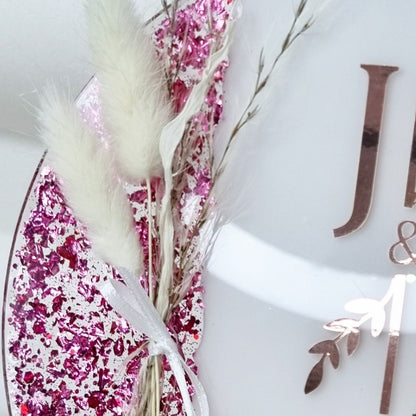 Acryl Aufsteller zur Hochzeit | Initialen