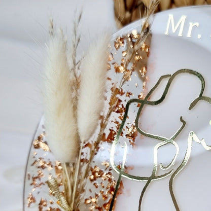Cake Topper zur Hochzeit | Schwarz